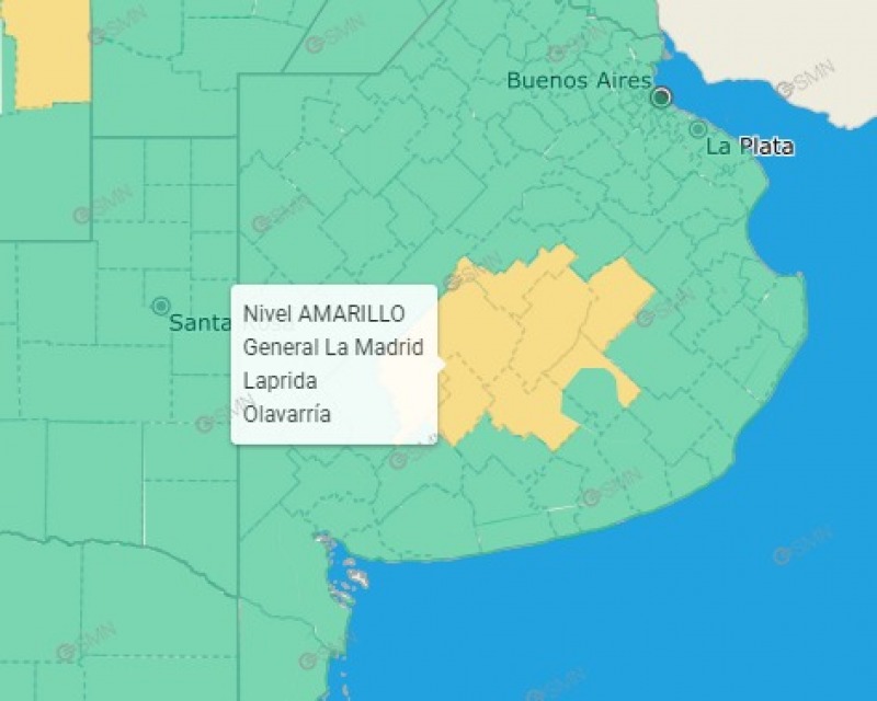 Olavarr�a bajo alerta amarilla por temperaturas extremas